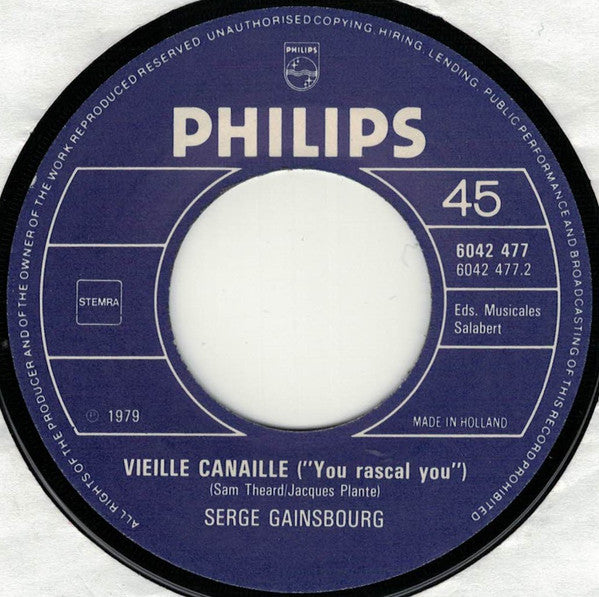 Serge Gainsbourg - Daisy Temple / Vieille Canaille