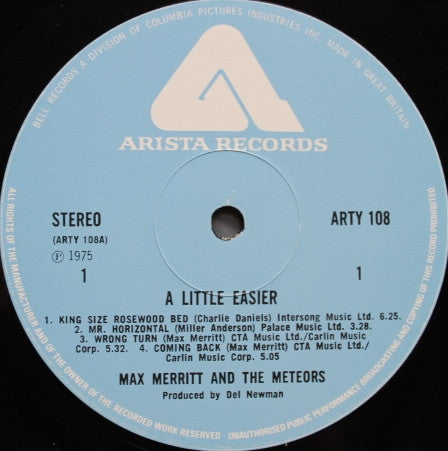 Max Merritt And The Meteors -A Little Easier
