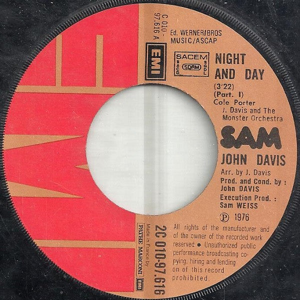 John Davis And The Monster Orchestra* -Night And Day (Spécial Disco)