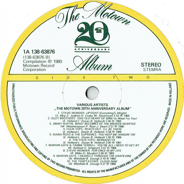 Various -The Motown 20th Anniversary Album