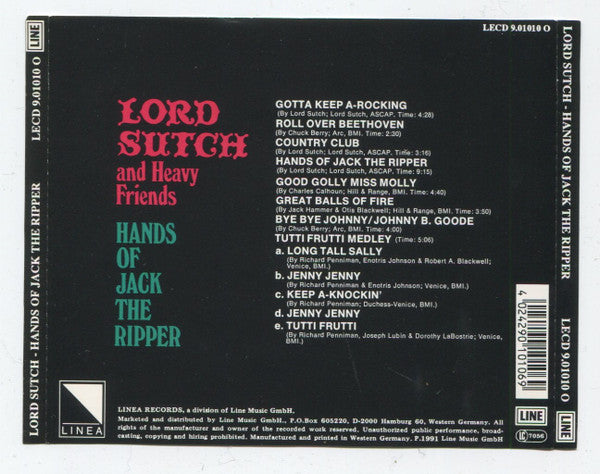 Lord Sutch And Heavy Friends -Hands Of Jack The Ripper