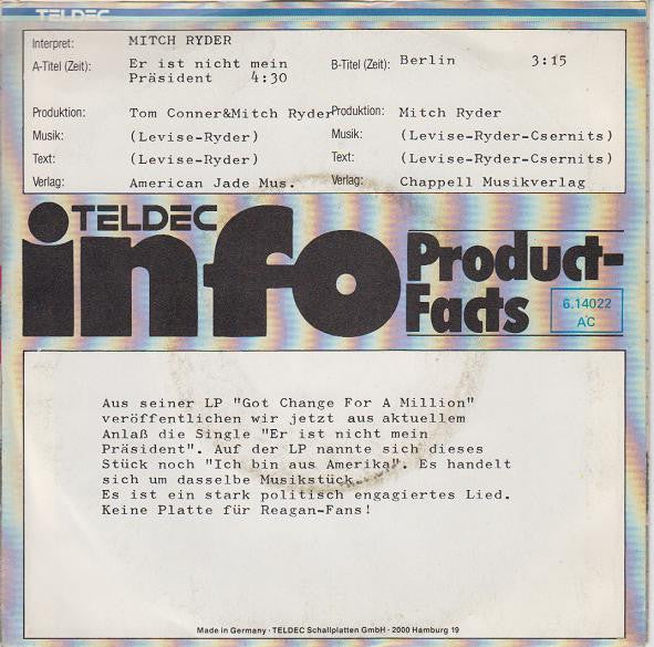 Mitch Ryder -Er Ist Nicht Mein Präsident