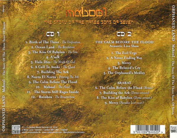 Orphaned Land - Mabool - The Story Of The Three Sons Of Seven