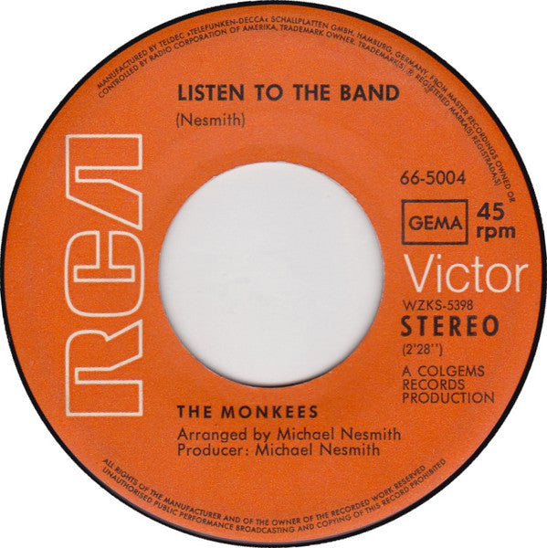 The Monkees -Someday Man / Listen To The Band