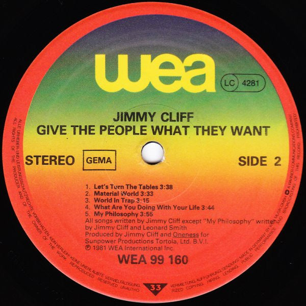 Jimmy Cliff -Give The People What They Want