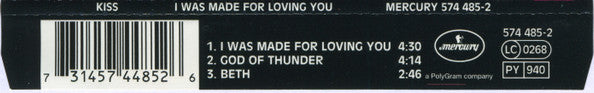 Kiss - I Was Made For Loving You