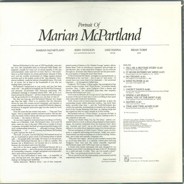 Marian McPartland - Portrait Of Marian McPartland