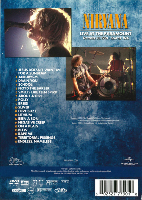 Nirvana -Live At The Paramount
