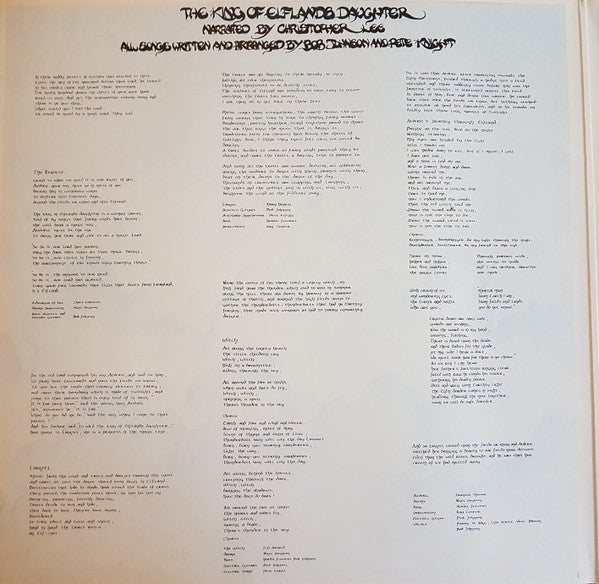 Bob Johnson & Pete Knight* -The King Of Elfland's Daughter