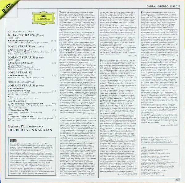 Johann* &amp; Josef Strauss*, Berliner Philharmoniker ∙ Herbert von Karajan - Radetzky-Marsch