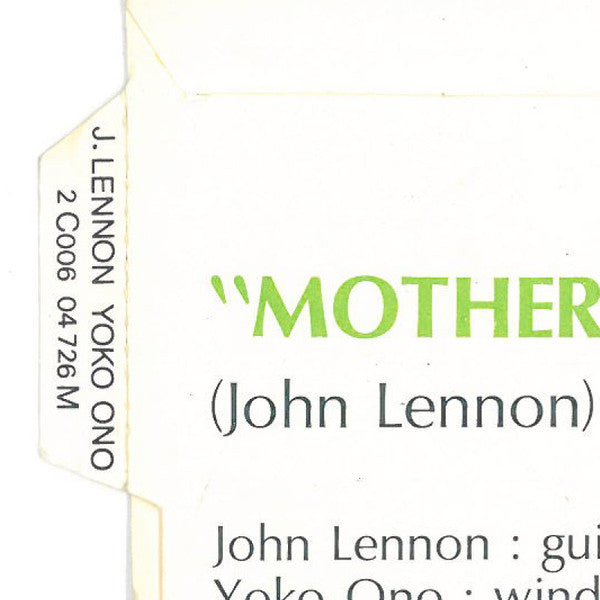 John Lennon / Yoko Ono -Mother / Why