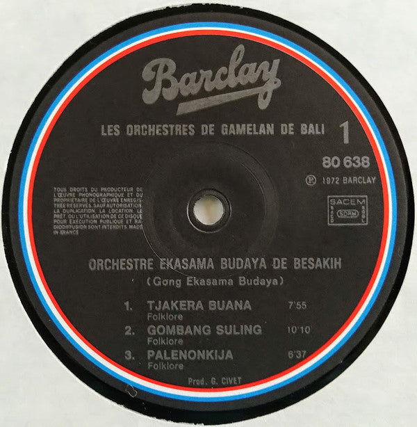 Orchestre Peguwingan De Peliatan Et Orchestre Ekasama Budaya De Besalih -Découvrez Bali