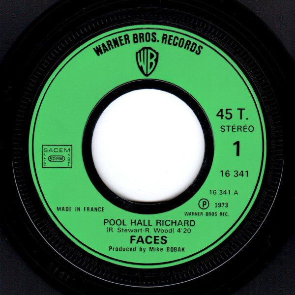 Rod Stewart & Faces (3) -Pool  Hall Richard / I Wish It Would Rain