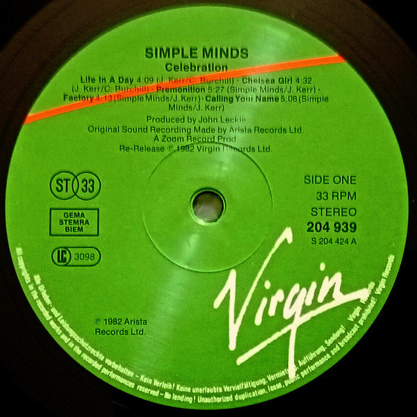 Simple Minds -Celebration