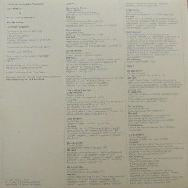 Various - Luister Van De Muziek In Vlaanderen 8 - Het Rijke Verleden