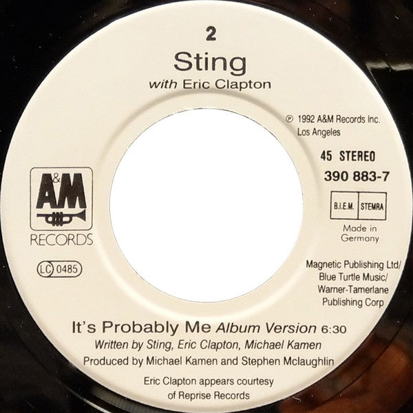 Sting With Eric Clapton -It's Probably Me
