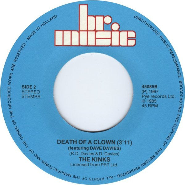 The Kinks -Lola / Death Of A Clown