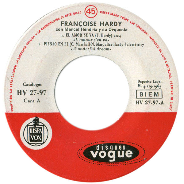 Françoise Hardy -El Amor Se Va