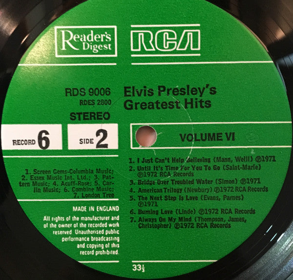 Elvis Presley -Elvis Presley's Greatest Hits