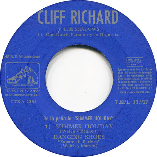 Cliff Richard And The Shadows* -Summer Holiday