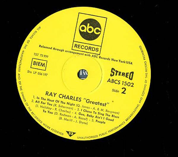 Ray Charles -Ray Charles Greatest
