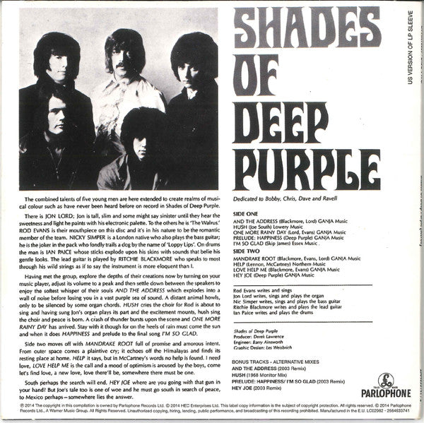 Deep Purple -Hard Road: The Mark 1 Studio Recordings 1968-69