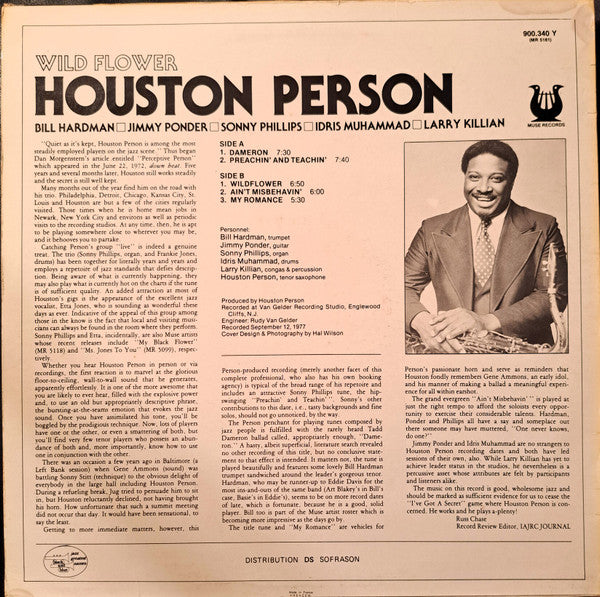 Houston Person -Wild Flower