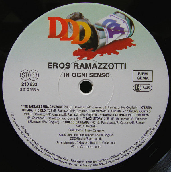 Eros Ramazzotti -In Ogni Senso