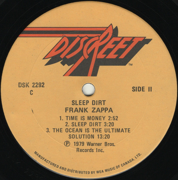 Frank Zappa -Sleep Dirt