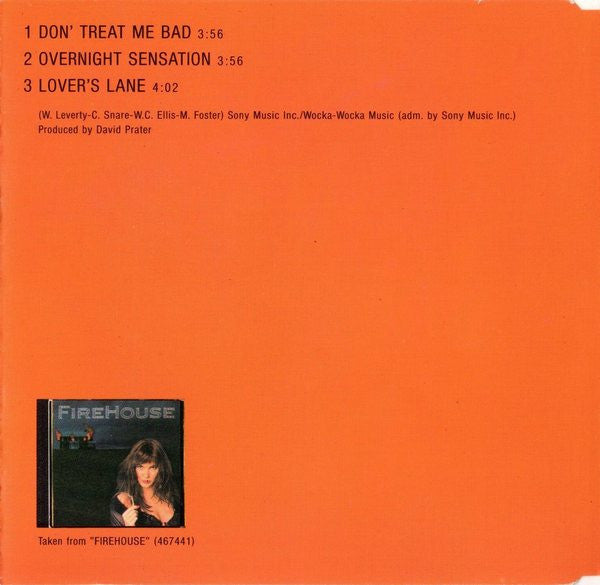 Firehouse (2) -Don't Treat Me Bad