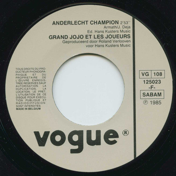 Grand Jojo -Anderlecht Champion