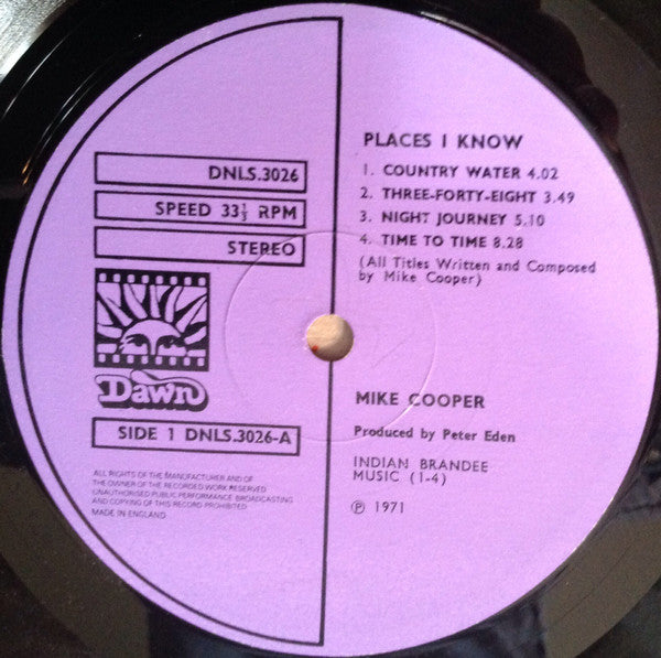 Mike Cooper With The Machine Gun Co. And Michael Gibbs -Places I Know
