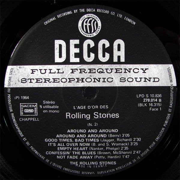 Rolling Stones* -«L'âge D'or» Des Rolling Stones - Vol 2 - Not Fade Away
