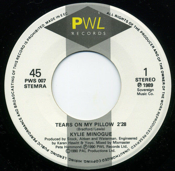 Kylie Minogue -Tears On My Pillow