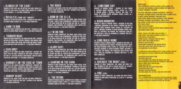 Bruce Springsteen & The E Street Band* -Greatest Hits