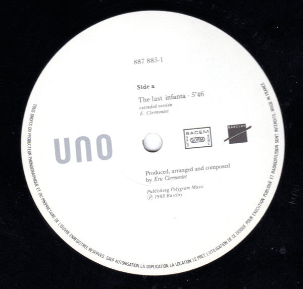Uno (2) With Jimmy Somerville -The Last Infanta