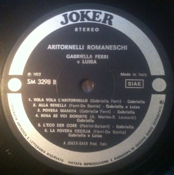 Gabriella Ferri -Aritornelli Romaneschi
