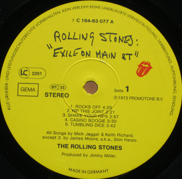 The Rolling Stones -Exile On Main St.