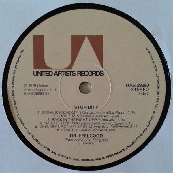 Dr. Feelgood -Stupidity