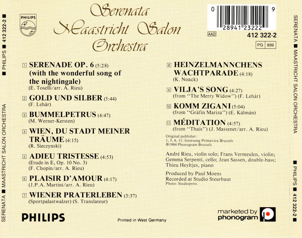 Maastricht Salon Orchestra* - Serenata