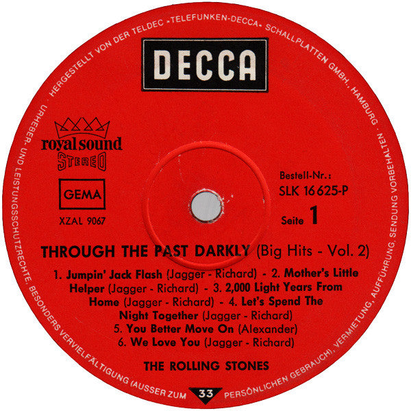 The Rolling Stones -Through The Past, Darkly (Big Hits Vol. 2)