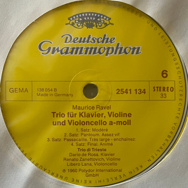 Debussy*, Ravel*, Boston Symphony Chamber Players, Drolc-Quartett, Trio Di Trieste, Max Rostal, Monique Haas - Quartette • Piano Trio • Sonaten • Syrinx • Introduktion &amp; Allegro