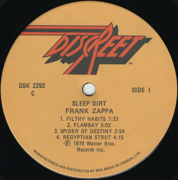 Frank Zappa -Sleep Dirt