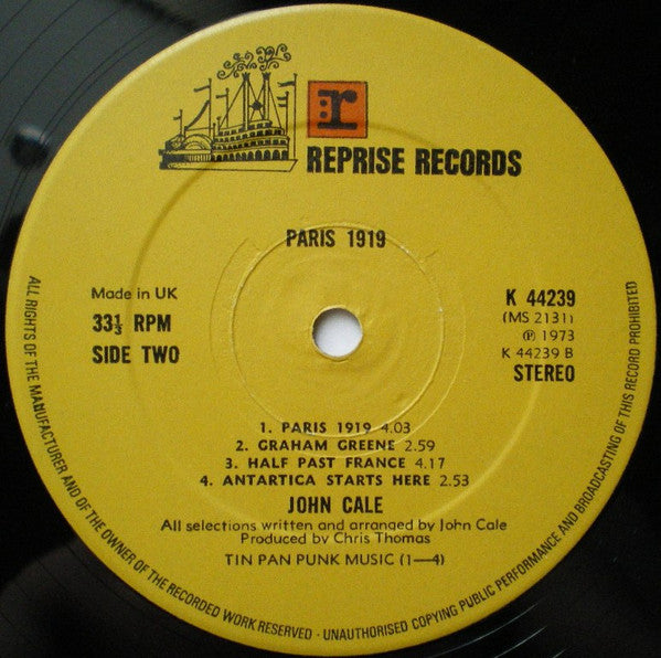 John Cale -Paris 1919