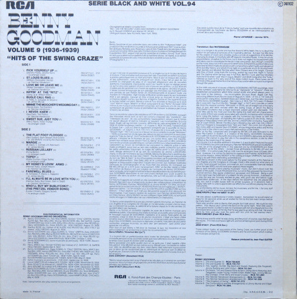 Benny Goodman - Hits Of The Swing Craze Volume 9 (1936-1939)