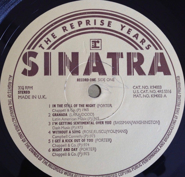 Frank Sinatra -Sinatra The Reprise Years