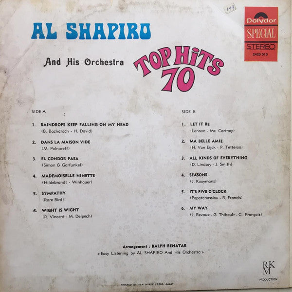 Al Shapiro And His Orchestra -Top Hits 70