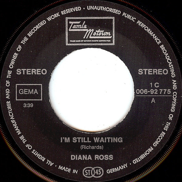 Diana Ross -I'm Still Waiting / Surrender