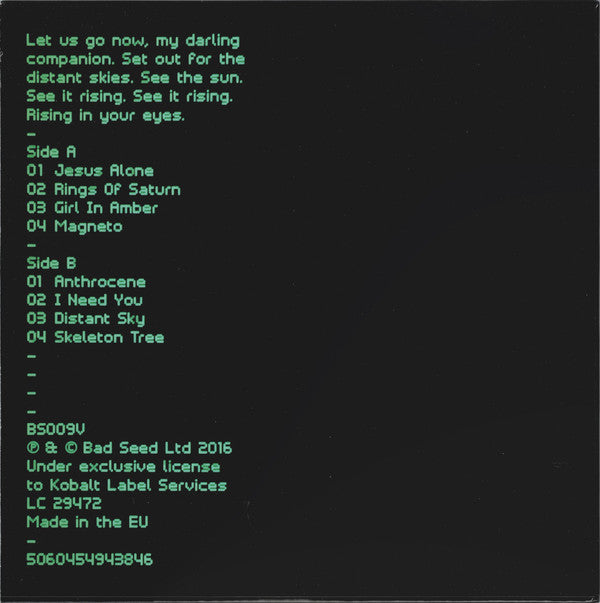 Nick Cave &amp; The Bad Seeds - Skeleton Tree