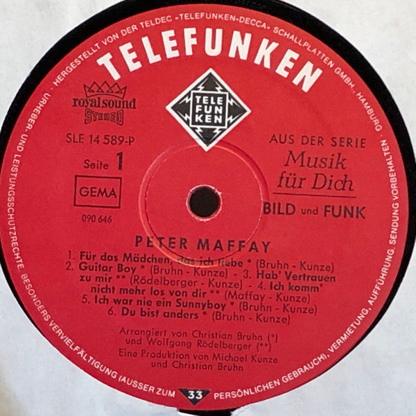 Peter Maffay -Für Das Mädchen, Das Ich Liebe